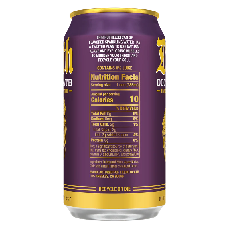 Doctor Death Sparkling Water