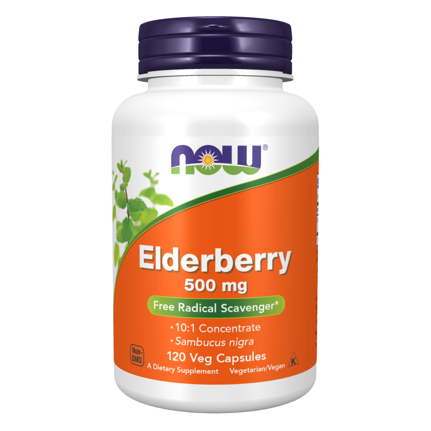 Elderberry 500 mg Veg Capsules-Herbs-AlchePharma