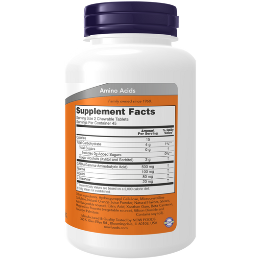 GABA Orange Flavor Chewable Tablets-Amino Acids-AlchePharma