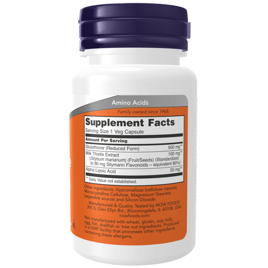 Glutathione 500 mg Veg Capsules-Amino Acids-AlchePharma