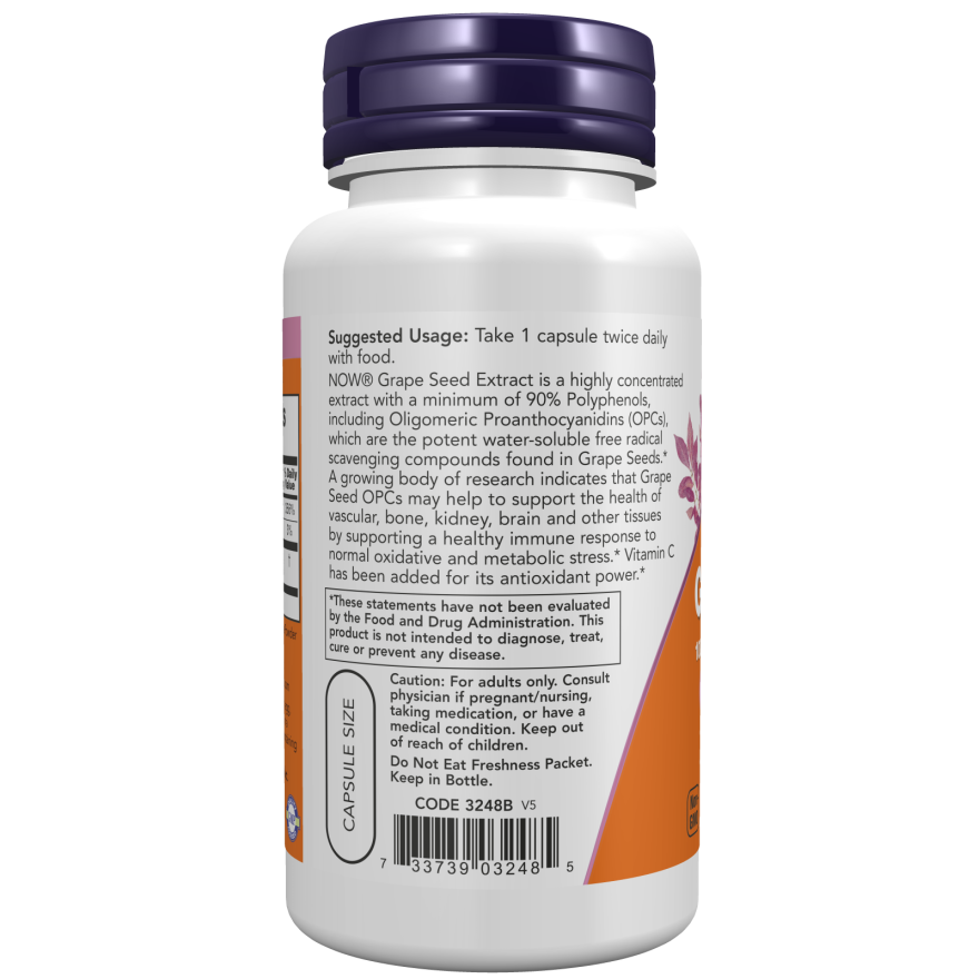 Grape Seed 100 mg Veg Capsules-Antioxidants-AlchePharma