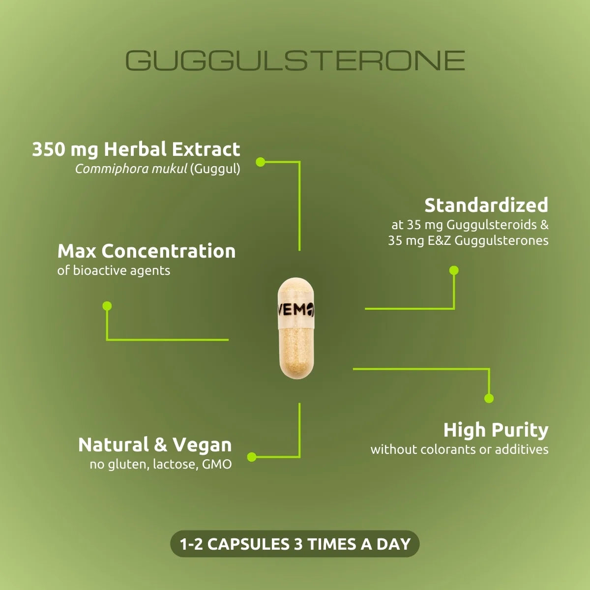 Guggulsterone - 90 capsules