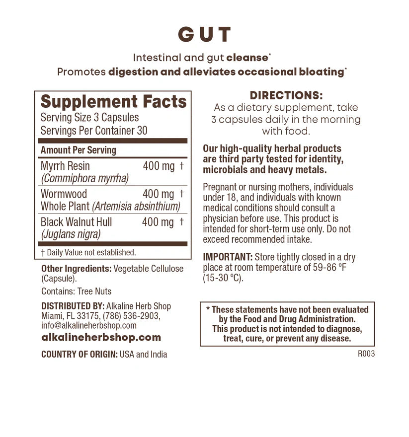 Gut Supplement - 90 Capsules