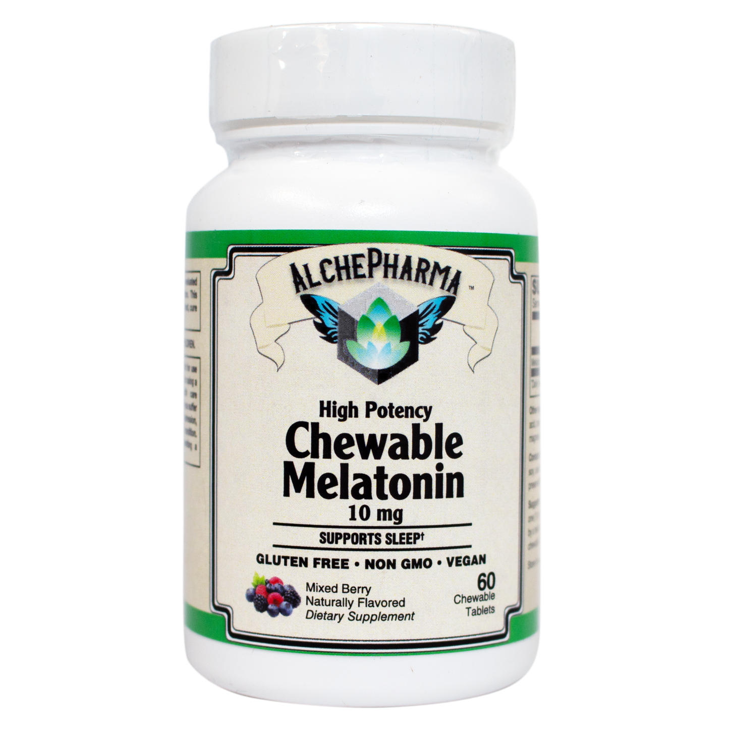High Potency Chewable Melatonin 10 mg-AlchePharma