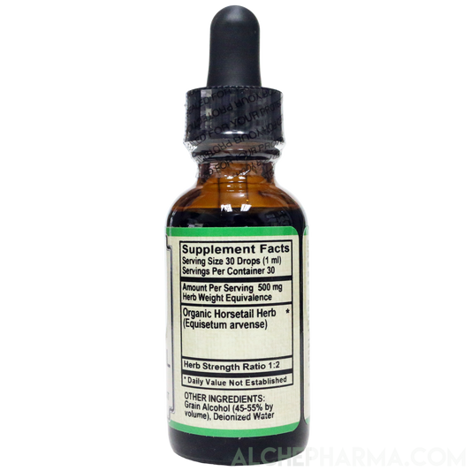 Horsetail Herb Tincture ( Organic Equisetum arvense ) HSR 1:2-Herb Tincture-AlchePharma