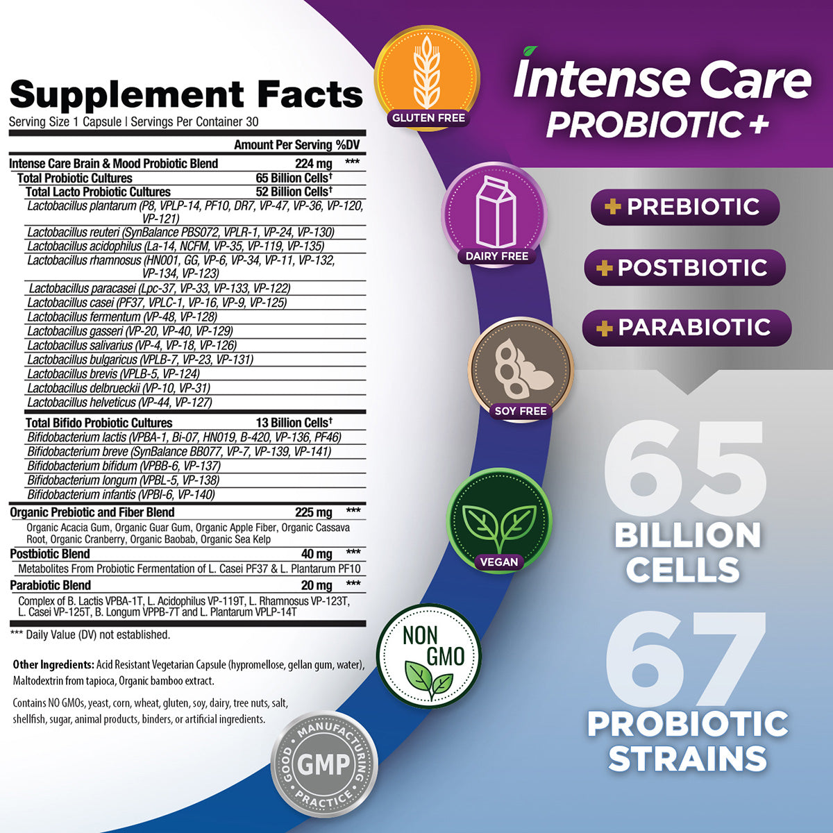 Intense Care Brain + Mood Probiotic-Brain-AlchePharma