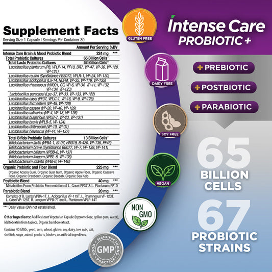 Intense Care Brain + Mood Probiotic-Brain-AlchePharma