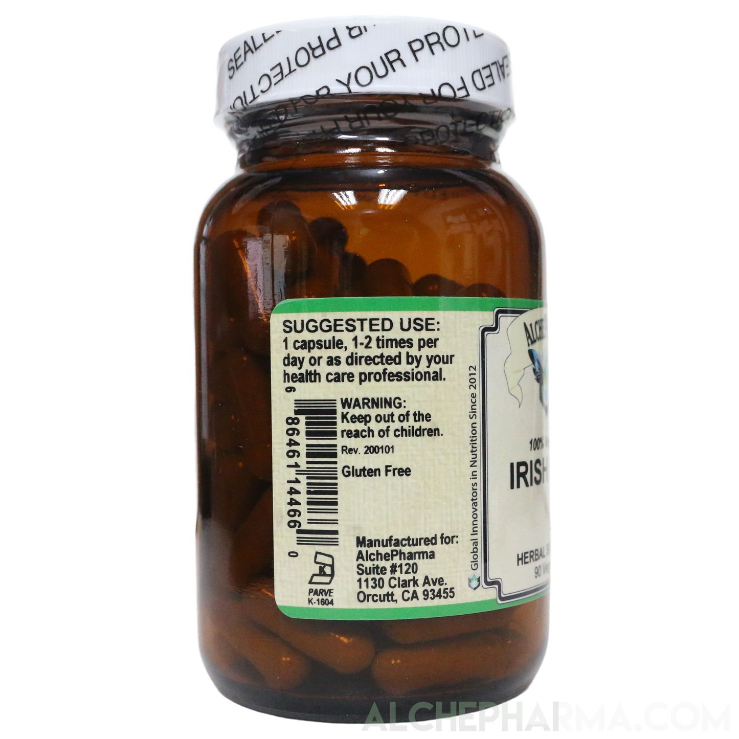 Irish Moss ( Organic Irish Moss Thallus) 450mg Vcaps-Herbs-AlchePharma