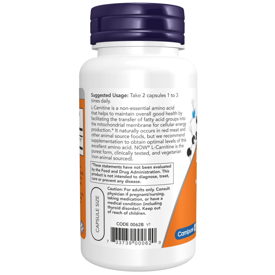 L-Carnitine 250 mg Veg Capsules-Amino Acids-AlchePharma