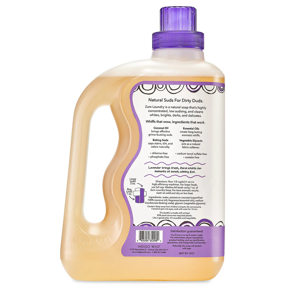Lavender 64 oz. Zum Laundry Soap