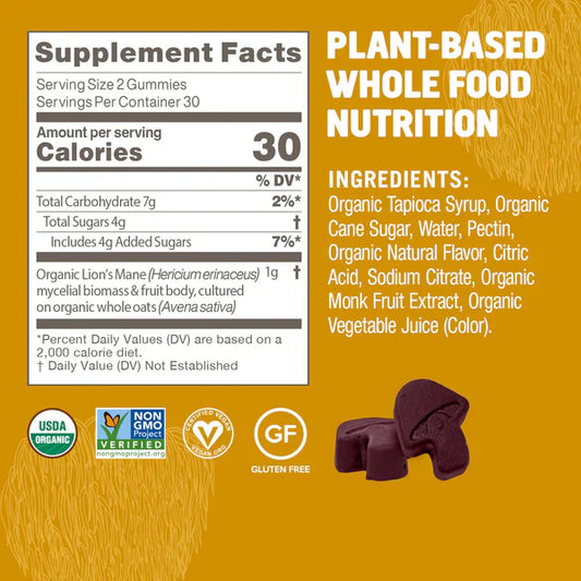 Lion’s Mane Mushroom Gummies-Mushroom-AlchePharma