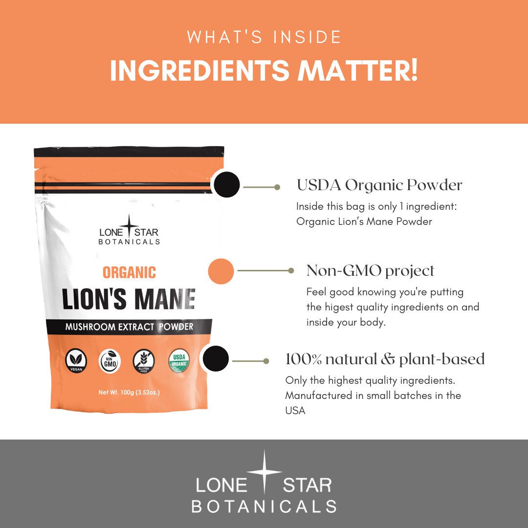 Lion’s Mane - Mushroom Extract Powder – 100g