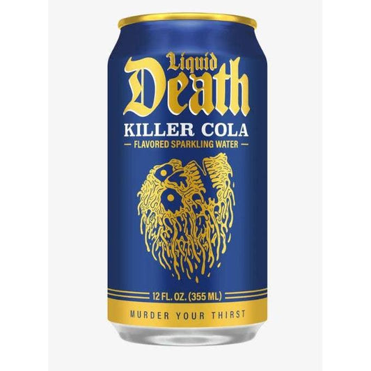 Liquid Death Sparkling Water, Killer Cola, 12oz Can, 6ct-AlchePharma