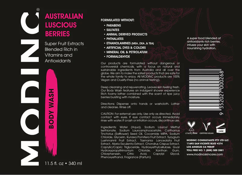Australian Luscious Berries - Body Wash - 11.5 Fl. Oz.
