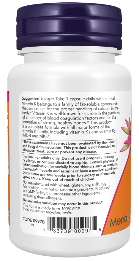 MK-7 Plus with K1 & MK-4 Veg Capsules