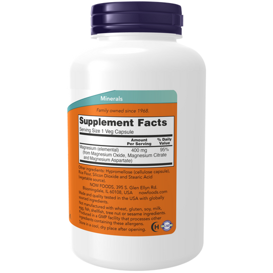 Magnesium 400 mg Veg Capsules-Minerals-AlchePharma