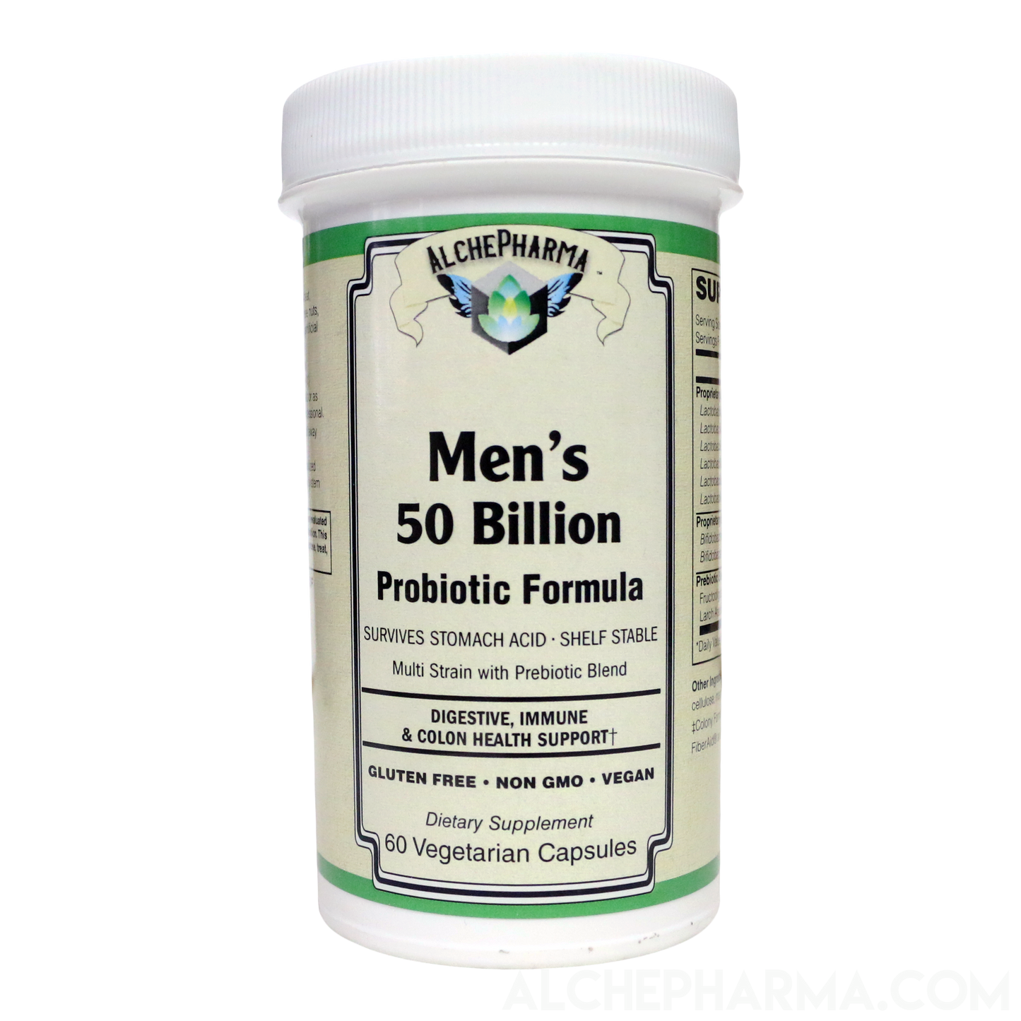 Men's 50 Billion Probiotic Formula ( Proprietary Lactobacillus, Bifidobacterium Blend ) W/ New Preservation Technology-AlchePharma