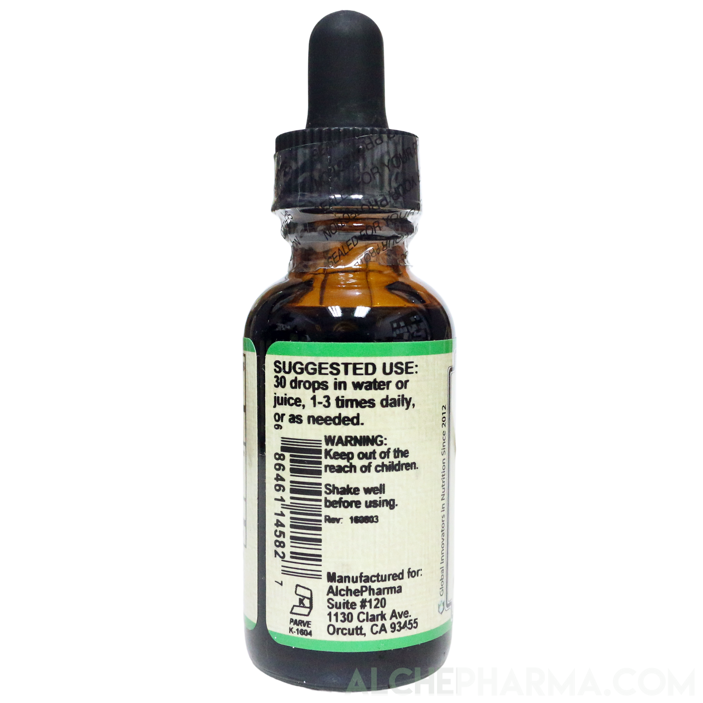 Mullein Leaf Tincture ( Wild Harvested Verbascum spp. ) HSR 1:3 Parve K-1604-AlchePharma