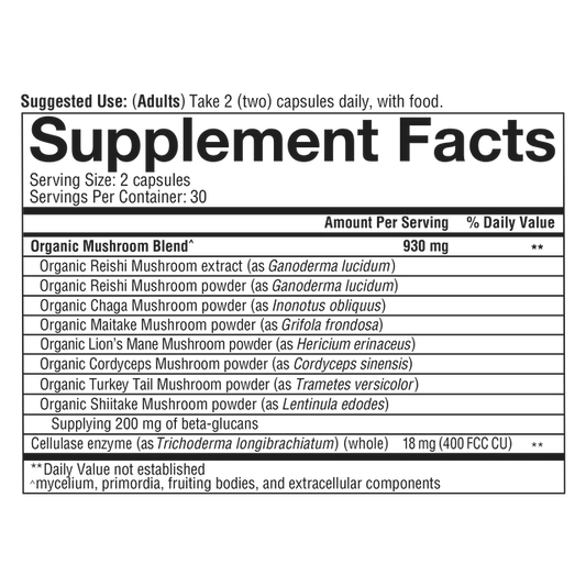 Mushroom Immune Complex 60 Veg Caps-Immune Support-AlchePharma