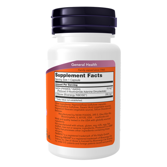 NADH 10 mg Capsules (60 ct)-cellular energy production-AlchePharma