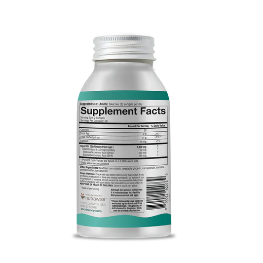 Ocean-Friendly (Vegan) Omega 60 Softgels-Nutritional Oils-AlchePharma