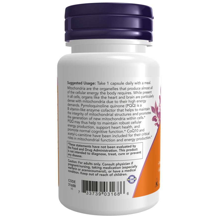 PQQ Energy Veg Capsules-Mental Fitness/Mood Support-AlchePharma