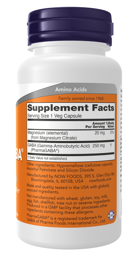 PharmaGABA® 250 mg Veg Capsules