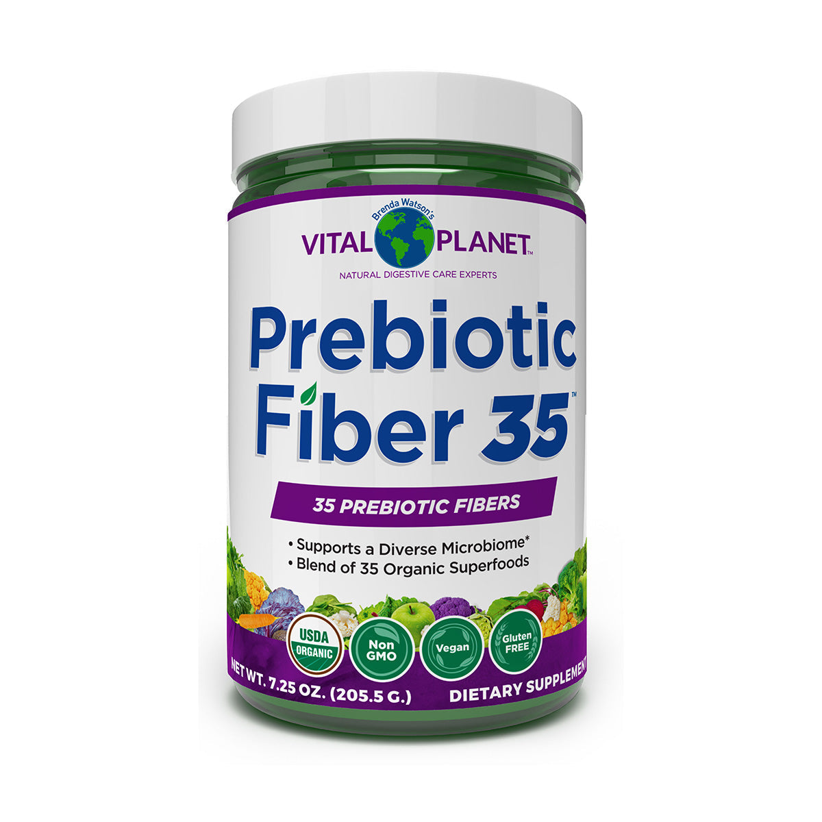 Prebiotic Fiber 35 USDA Organic Certified Fiber-Fiber Supplements-AlchePharma