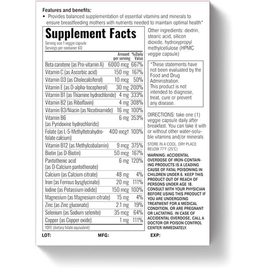 Prenalact - Prenatal & Lactation Vitamin Supplement-Prenatal-AlchePharma
