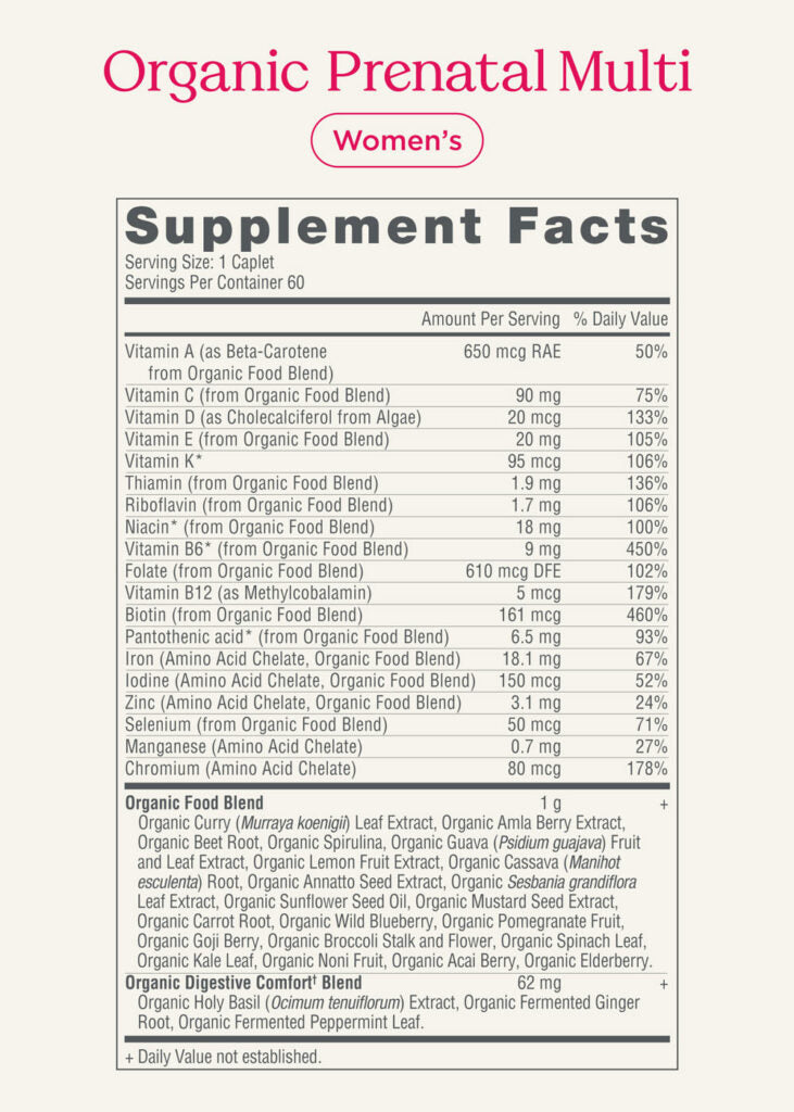 Organic Prenatal Multi Caplets