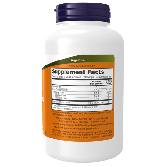 Psyllium Husk 500mg 200 VCAPS-Fiber Supplements/Muciloids-AlchePharma