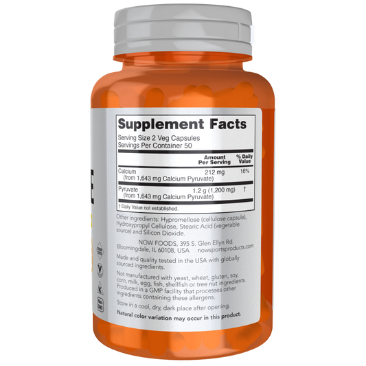 PYRUVATE 600mg 100 VCAPS-Sports Nutrition-AlchePharma
