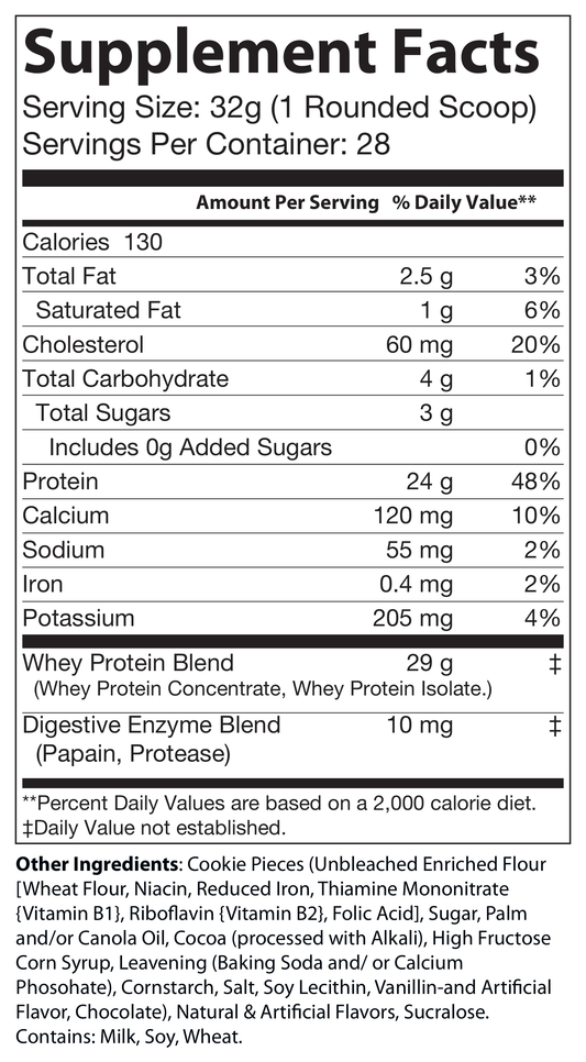 2lb Whey Cookies and Cream – 28 servings