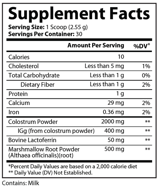 Primal Colustrum Powder 76.5 Grams