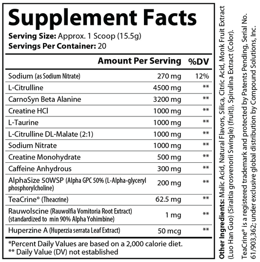 Electroshock - The Definitive Pre-Workout Blue Razz Flavor