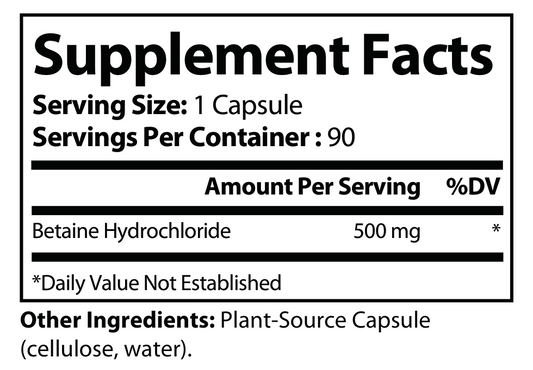 Betaine HCL Plus Medical Grade