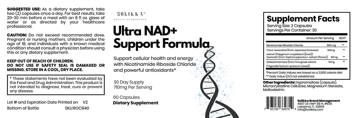 solikka Ultra NAD+Support Formula