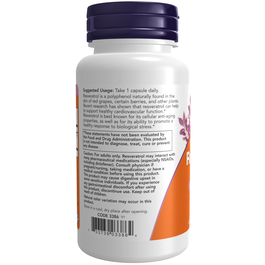 Resveratrol, Extra Strength 350 mg Veg Capsules-Antioxidants-AlchePharma