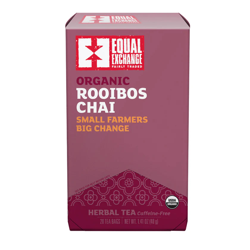 Rooibos Chai Tea - Organic, Caffeine-Free - 20 Tea Bags