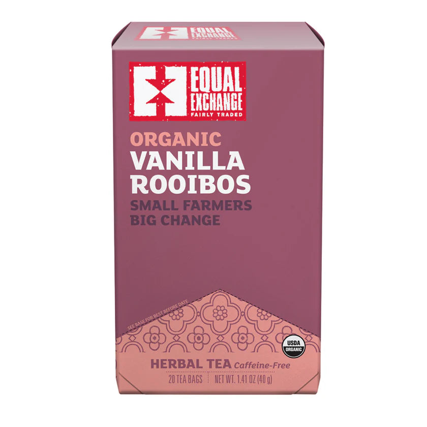 Vanilla Rooibos Tea - Organic, Caffeine-Free - 20 Tea Bags