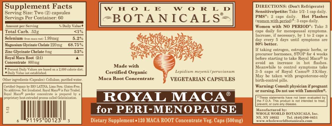 Royal Maca - for Perimenopause