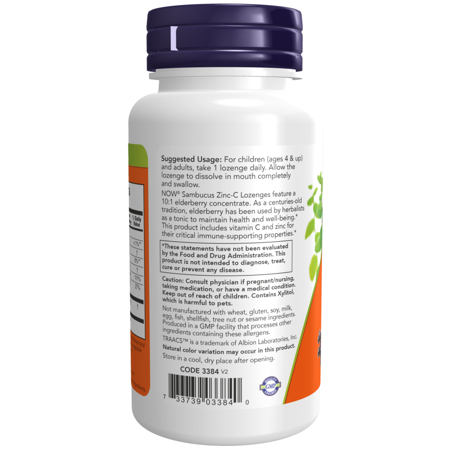 Sambucus Zinc-C Lozenges-Immune System Enhancers-AlchePharma