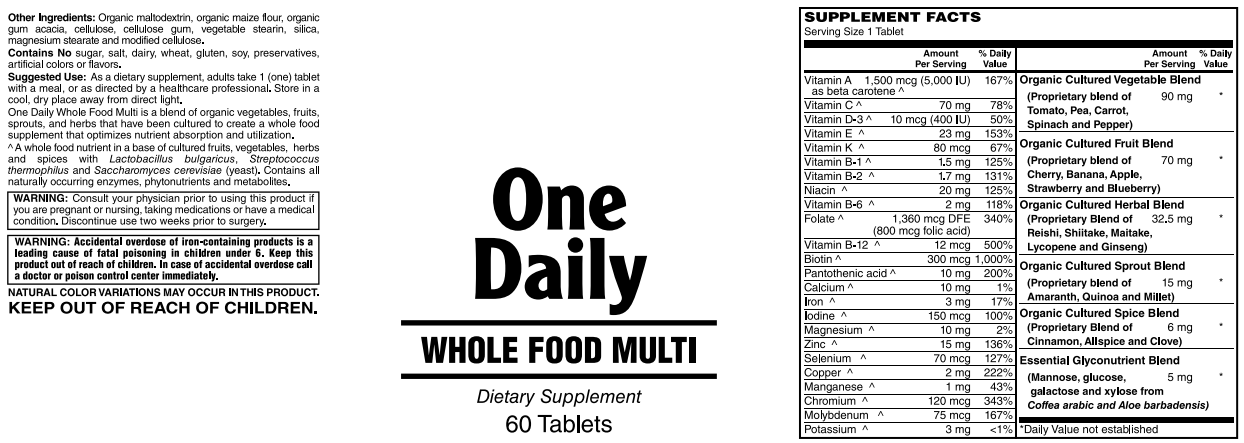 One Daily - Whole Food Multi - 60 Tablets