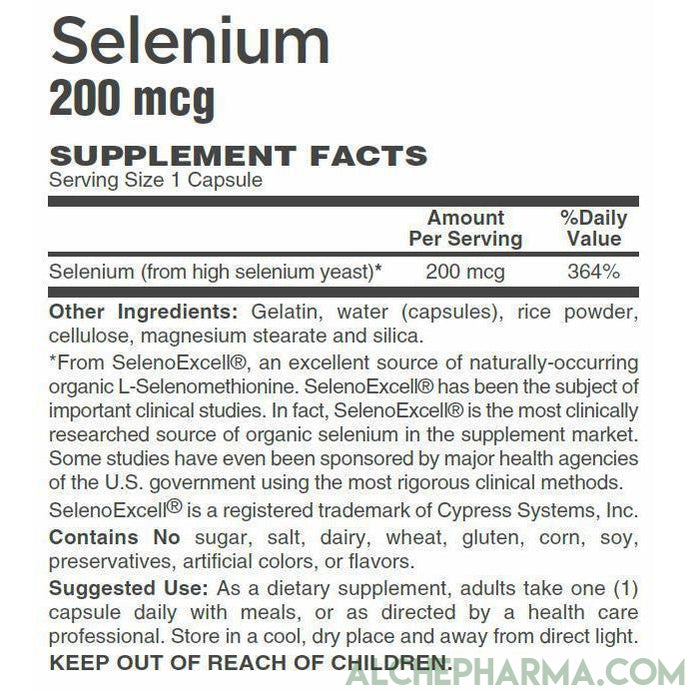 SelenoExcell® Natural form of selenium in 100% organically bound form-Mineral-AlchePharma