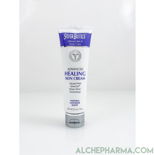 Silver Biotics Healing Skin Cream Infused with SilverSol Nano-Silver Skin Cream Natural Lavendar Scent 3.4 oz