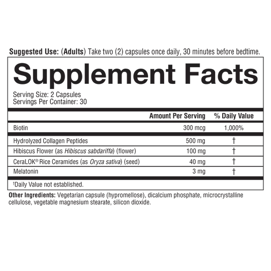 Sleep Beautifully 60 Veg Caps (Ceramides + Melatonin)-Sleep-AlchePharma