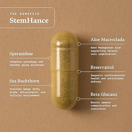 StemHance - Natural Stem Cell Support Stack - 120 Capsules