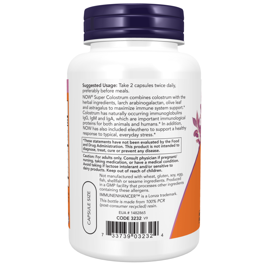Super Colostrum 500 mg Veg Capsules-Immune System Enhancers-AlchePharma