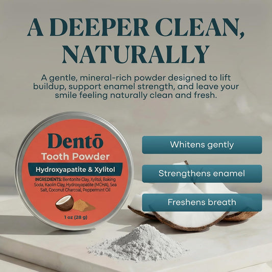 Whitening Tooth Powder Hydroxyapatite & Xylitol 1oz