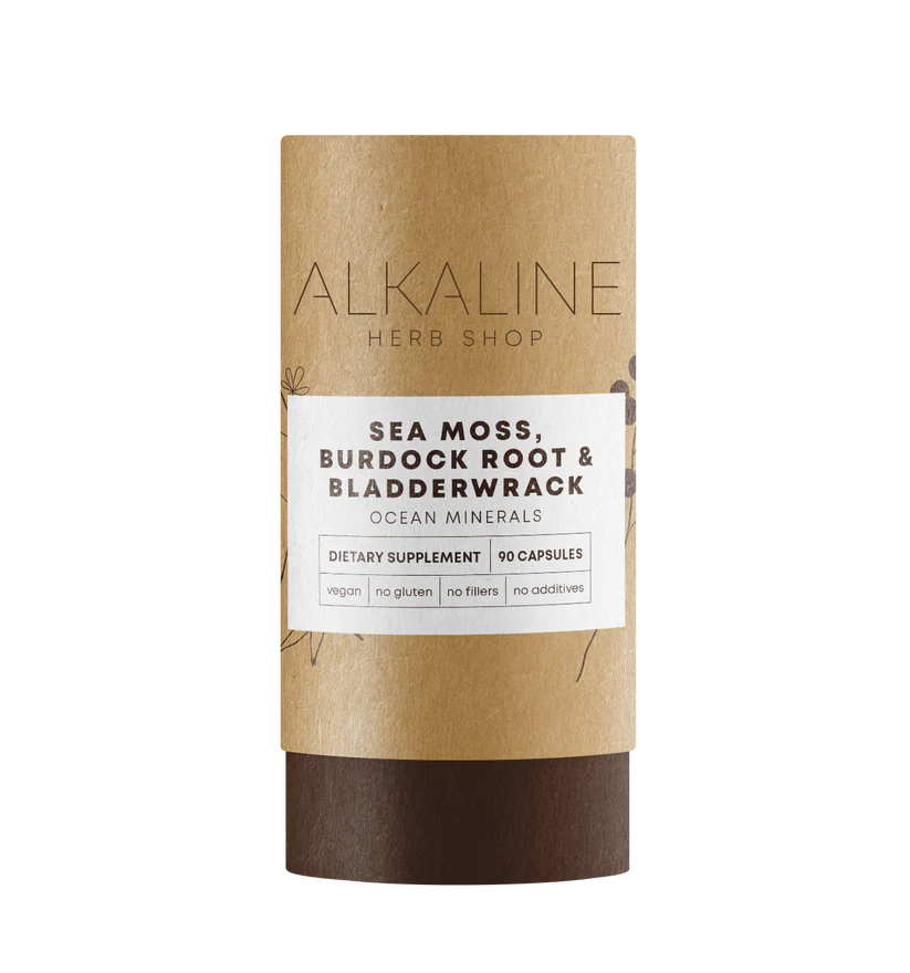 Sea Moss, Burdock Root & Bladderwrack Supplement - 90 Capsules